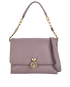 Monette Flap Top Handle, &pound;375, Handbags, Purple, Leather, Front view